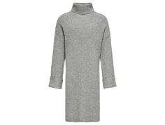 Kids ONLY medium grey melange turtleneck knit dress